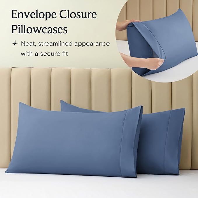 LuxClub 3 PC Sheet Bed Sheets Deep Pockets 18" Eco Friendly Wrinkle Free-Kids-Fitted Sheets Machine Washable Hotel Bedding Silky Soft - Oxford Twin | LUXCLUB Cooling Twin Size Fitted Sheet & Pillowcase Sets, Breathable Hotel Luxury Bedding Wrinkle Free...