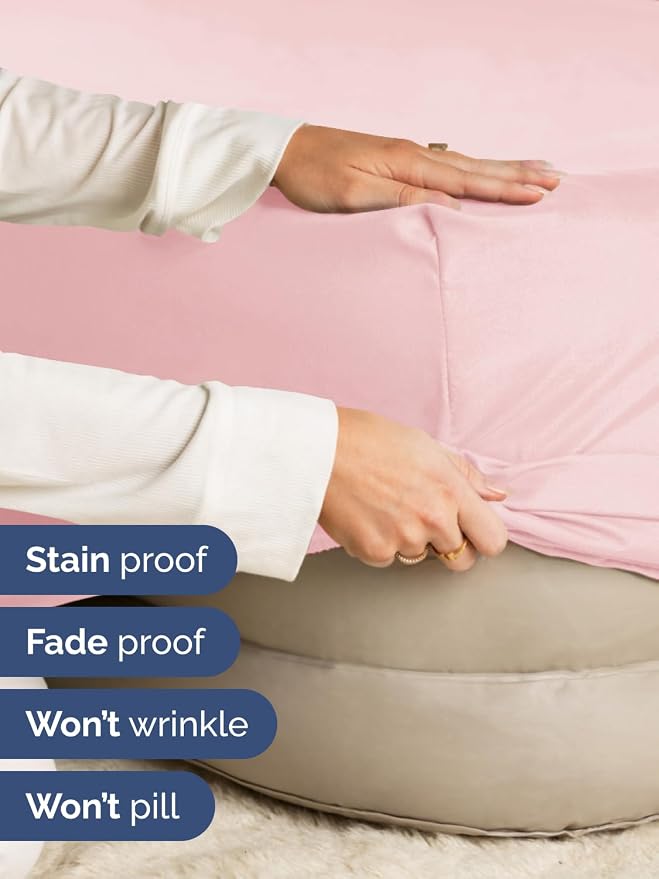 Extra Deep King Fitted Sheet - Single Fitted Sheet Only - Baby Pink | Easily Fits 18 inch to 24 inch Mattress, Soft, Wrinkle Free, Breathable & Comfy, Extra Deep Pockets Hotel Luxury Fitted Sheet