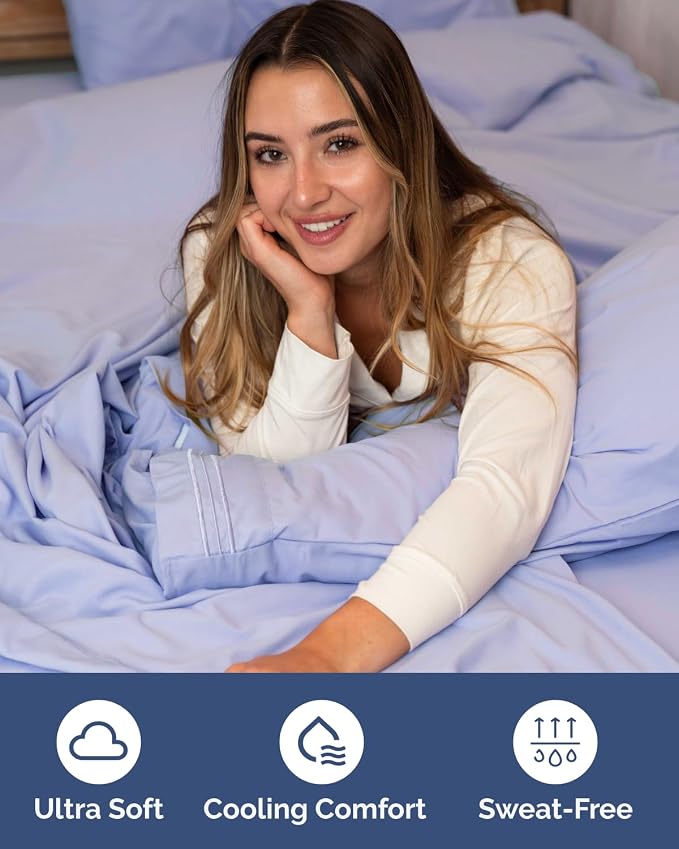 2 Pack Extra Deep Queen Fitted Sheets with Extra Deep Pockets - Lavender | Hotel Luxury Bottom Fitted Sheets Only, Soft, Fade & Wrinkle Free, Breathable & Comfy, All Around Elastic Fitted Sheets