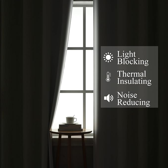Sage Green and Greyish White Ombre Blackout Curtains for Bedroom 72 Inch | Estelar Textiler Thermal Insulated Living Room Darkening Drapes,Light Blocking Grommet Window Kids Curtains,52Wx72L,2 Panels