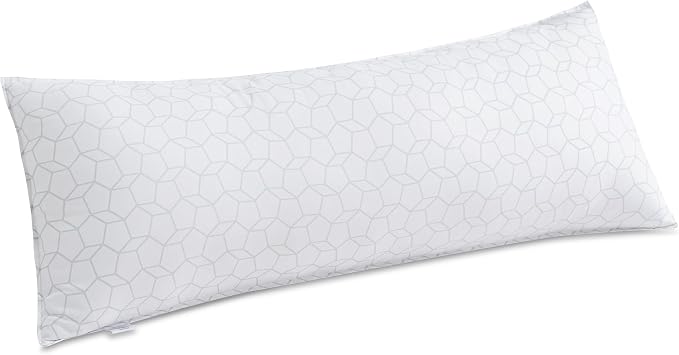 Oubonun Full Body Pillow for Side Sleeper, Soft Long Bed Pillow for Adults | Generous Fill Firm Plush Support - Large Loft Insert for Pregnancy Contour, Breathable Sweat-Absorbing Skin-Friendly Cushion
