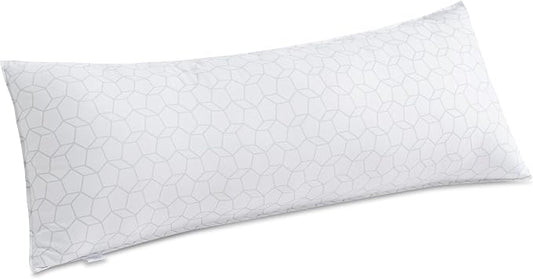 Oubonun Full Body Pillow for Side Sleeper, Soft Long Bed Pillow for Adults | Generous Fill Firm Plush Support - Large Loft Insert for Pregnancy Contour, Breathable Sweat-Absorbing Skin-Friendly Cushion