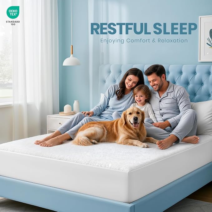Waterproof King Size Mattress Protector fits Upto 17" deep Mattresses | Utopia Bedding 200 GSM Soft & Breathable Mattress Cover, Dirt-Proof, Noiseless, Machine Washable Fitted Sheet Style, Gray