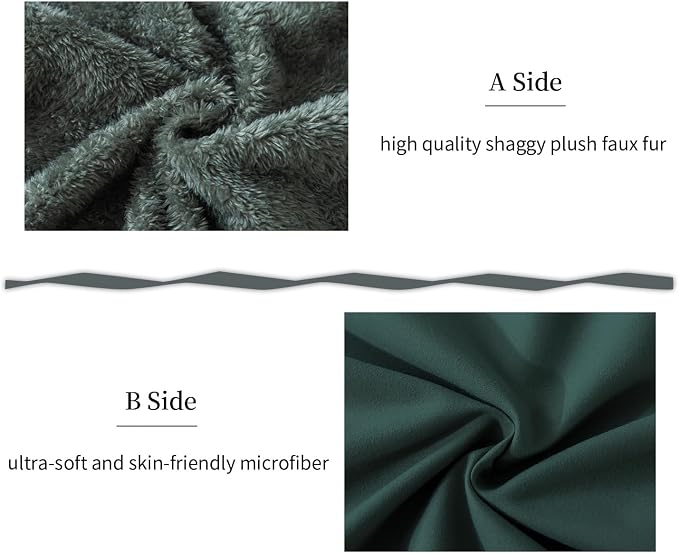 WhatsBedding Memory Foam Body Pillow with Cover, Long Bed Pillow for Adults | Removable Plush Fuzzy Envelope Closure, Firm Support for Side Sleepers, Reading & naps, Large Size Fits All, Relieves Pain