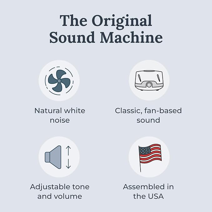 Yogasleep Dohm Classic (2 Pack) The Original White Noise Sound Machine, Soothing Natural Sounds from a Real Fan, Sleep Therapy for Adults & Baby, Noise Cancelling for Office Privacy & Meditation