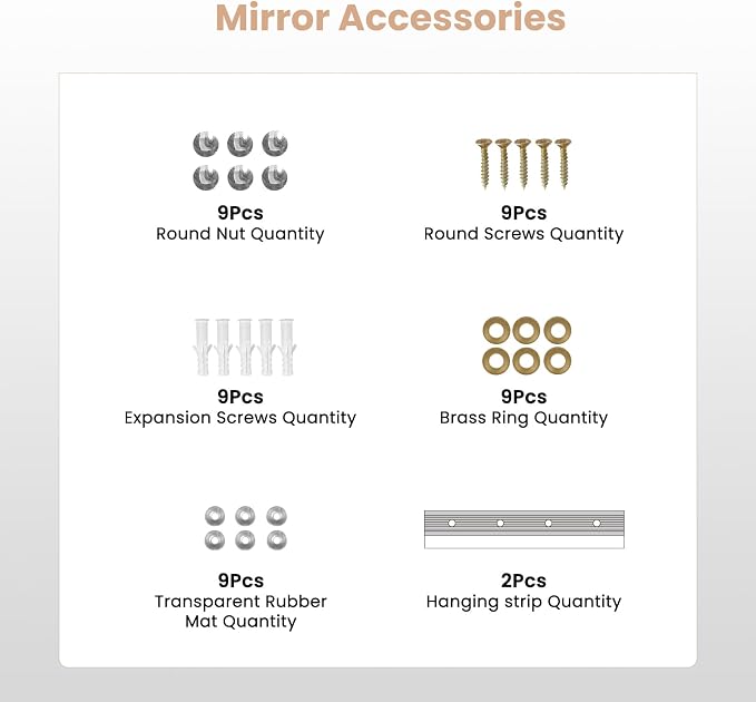 pertetey 56 x 24 in Home Gym Mirror, Frameless, 1-Pack | Tempered Glass, Full Body View, Wall Mounted for Yoga, Exercise, Dance Studio