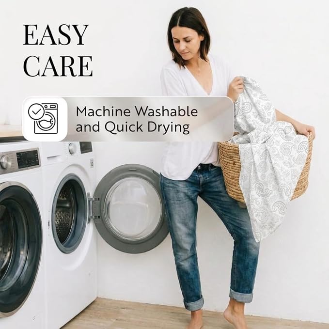 Linen Market 4 Piece Queen Sheet Set (Gray Floral) - Sleep Better Than Ever with These Ultra-Soft & Cooling Bed Sheets for Your Queen Size Bed - Deep Pocket Fits 16" Mattress