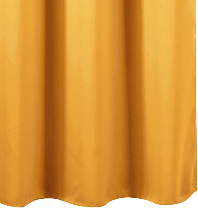 Blackout Curtains 52 x 120 Inch Long Yellow Curtains Set of 2 Panels Room Darkening Curtains for Bedroom and Living Room