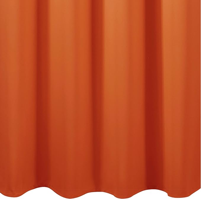 Blackout Curtains 66 x 84 inch/Orange Curtains Set of 2 Panels/Thermal Insulated Room Darkening Bedroom Curtains
