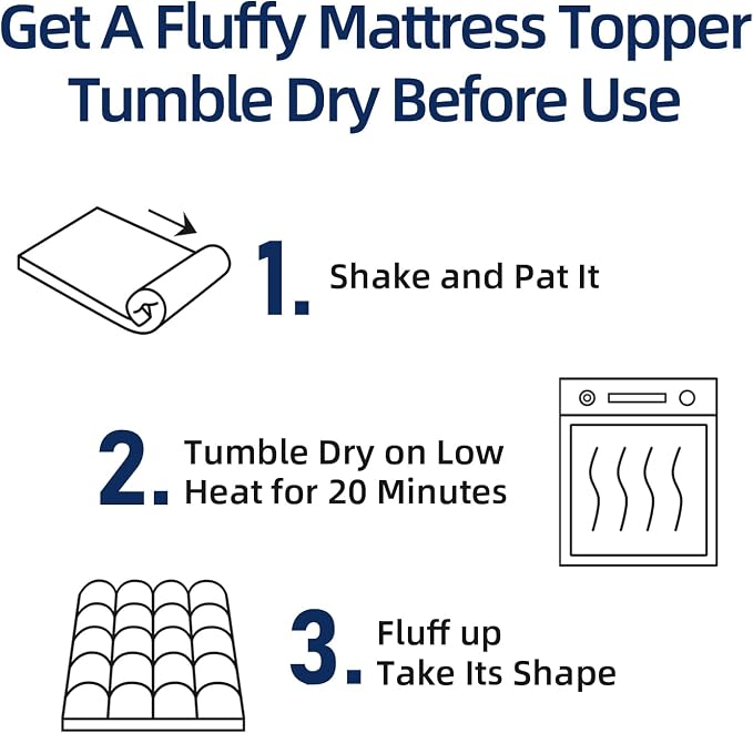CHOPINMOON Twin Mattress Topper for Back Pain, Thick Mattress Pad Cover | Plush Pillow Top Mattress Topper, Breathable Soft Bed Topper with 8-21”Deep Elastic Pocket, Cooling for Hot Sleepers, Black