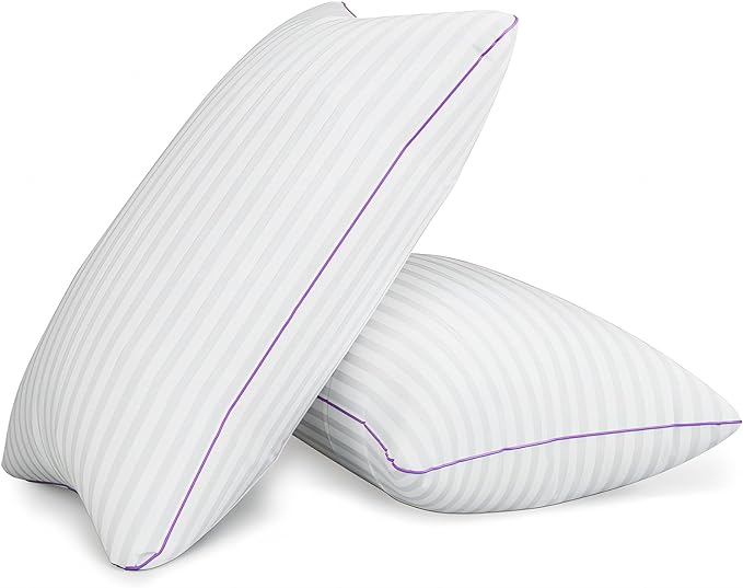 Bed Pillows King Size Set of 2,side sleeper pillow,Down Alternative Fill | Breathable Hotel Collection,Bed Pillows for Sleeping,Medium Soft Support for Side,Back and Stomach Sleepers,Fluffy