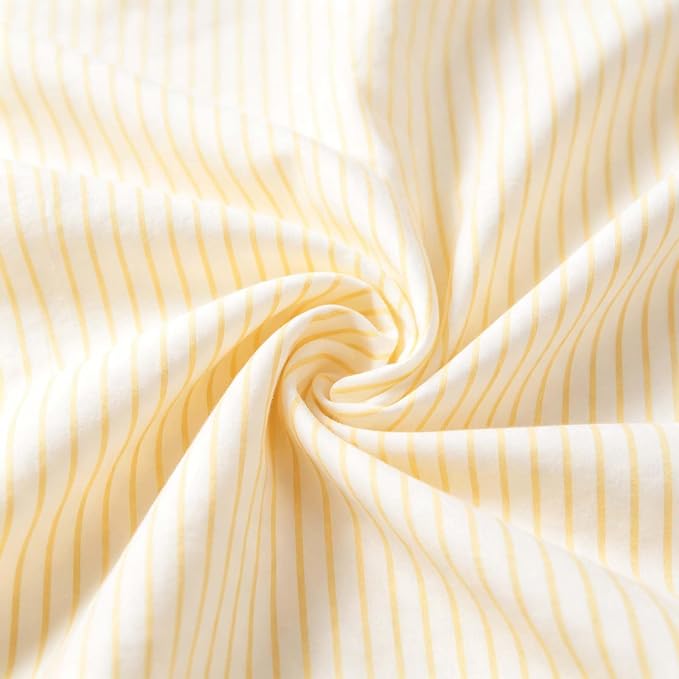 Nayoroom Yellow Striped Duvet Cover Queen Size Yellow and White Stripe Duvet Cover Aesthetic Dorm Bedding 3 Pieces Soft Microfiber Farmhouse Bedding Set Girls Bedroom Decor
