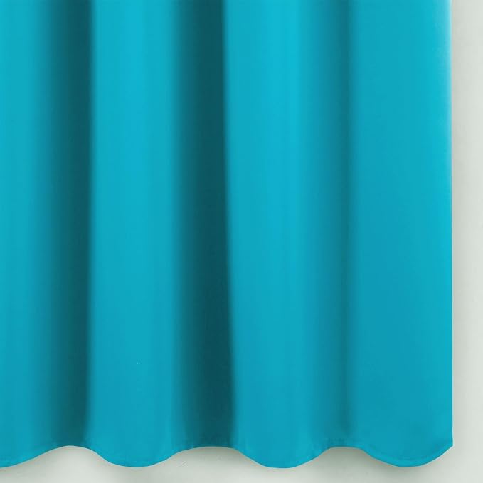 Blackout Curtains 52 x 90 Inch Long Teal Curtains Set of 2 Panels Room Darkening Curtains for Bedroom and Living Room