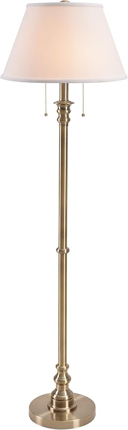 Kenroy Home Spyglass Floor Lamps, Medium, Antique Brass Finish