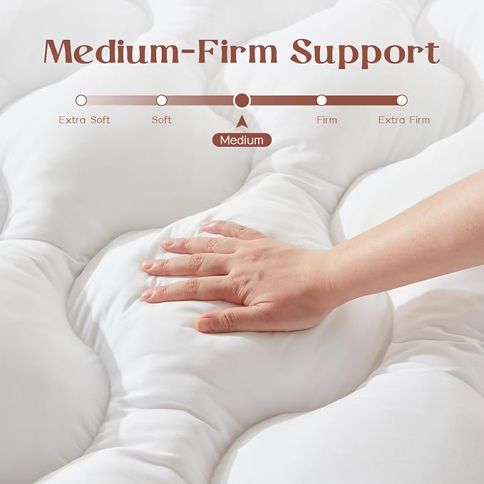 4 Inch Memory Foam Mattress Topper Back Pain Relief Twin Size | High-Density Breathable Bed Topper for Pressure Relief,Extra Thick Soft Supportive Mattress Pad 75x39x4 Inch