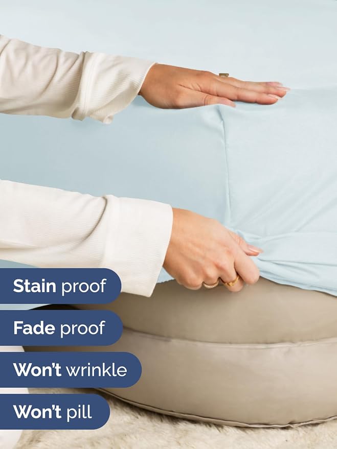 Extra Deep King Fitted Sheet - Single Fitted Sheet Only - Ice Blue | Easily Fits 18 inch to 24 inch Mattress, Soft, Wrinkle Free, Breathable & Comfy, Extra Deep Pockets Hotel Luxury Fitted Sheet