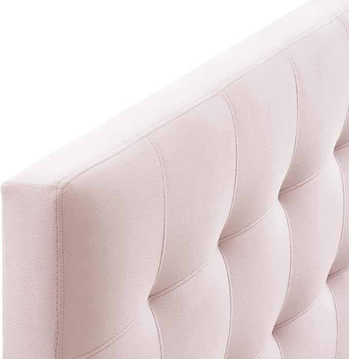 Modway Lily Biscuit Tufted Full Performance Velvet Headboard, Pink