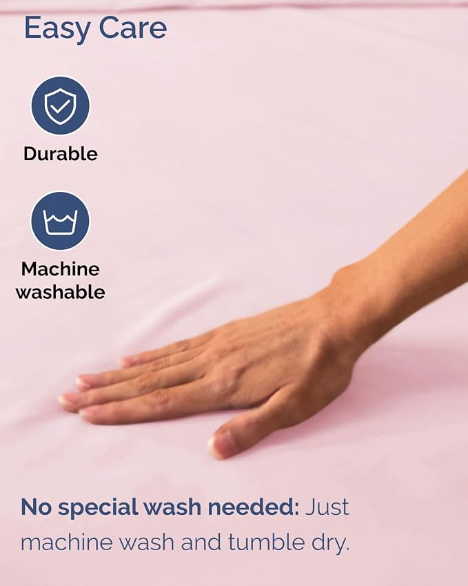 Extra Deep Flex Top Split Head King Fitted Sheet Only - Lavender Pink | Easily Fits 18 inch to 24 inch Mattress, Soft, Wrinkle Free, Breathable & Comfy, Extra Deep Pockets Hotel Luxury Fitted Sheet