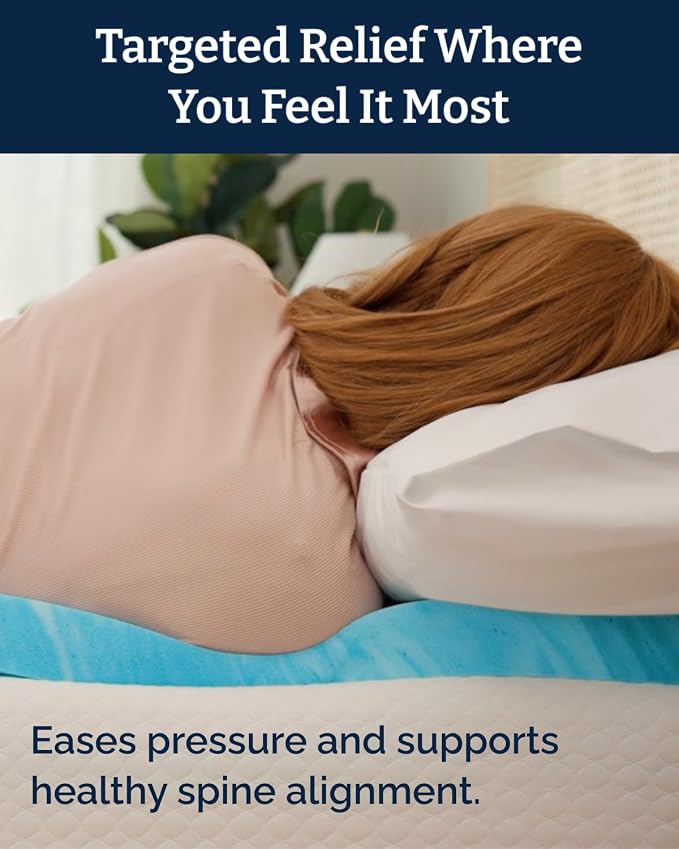 2 Inch Split Head King Memory Foam Mattress Topper - Cooling Mattress Pad | Cooling Gel Infused Bed Topper, Soft Ventilated Mattress Pad for Pressure Relief & Pain-Free Sleep, CertiPUR-US & Oeko-TEX