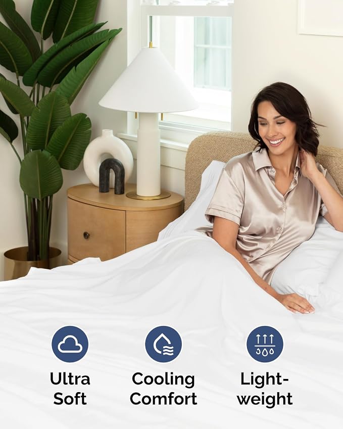 King Flat Sheet - Single Top Flat Sheet Only - Breathable & Cooling - White | Hotel Luxury Top Flat Sheet Only, Ultra-Soft, Breathable & Cooling, Fade & Wrinkle Free, Easy-Care, Stain & Shrink Resistant