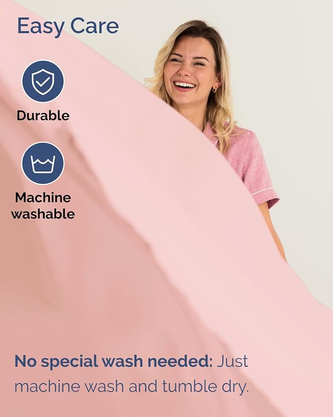 Extra Deep Flex Top Split Head King Sheet Set - 6 Piece Breathable and Cooling Sheets - Hotel Luxury Bedding for Women, Men, Kids & Teens - Easy Secure Fit - Extra Deep Pockets - Baby Pink