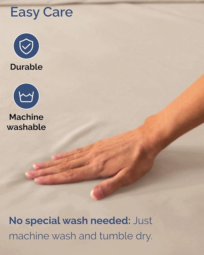 2 Pack Extra Deep Twin XL Fitted Sheets with Extra Deep Pockets - Wheat | Hotel Luxury Bottom Fitted Sheets Only, Soft, Fade & Wrinkle Free, Breathable & Comfy, All Around Elastic Fitted Sheets