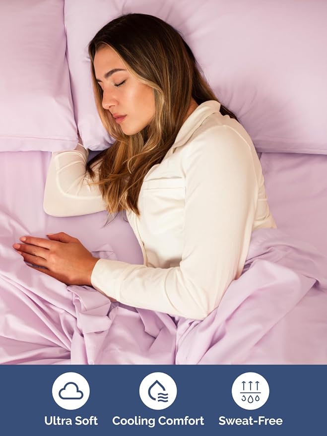 Extra Deep Cal King Sheet Set - 6 Piece Breathable & Cooling - Light Pink | Hotel Luxury Bed Sheets Set, Easy & Secure Fit, Ultra-Soft, Wrinkle & Fade Free, Comfy Sheets Set with Extra Deep Pockets