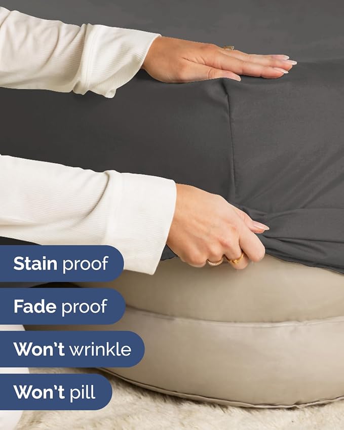 2 Pack Extra Deep Twin XL Fitted Sheets with Extra Deep Pockets - Charcoal | Hotel Luxury Bottom Fitted Sheets Only, Soft, Fade & Wrinkle Free, Breathable & Comfy, All Around Elastic Fitted Sheets