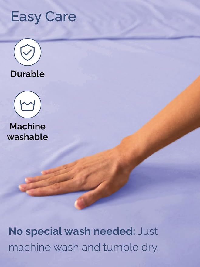 Extra Deep Cal King Fitted Sheet - Single Fitted Sheet Only - Lavender | Easily Fits 18 inch to 24 inch Mattress, Soft, Wrinkle Free, Breathable & Comfy, Extra Deep Pockets Hotel Luxury Fitted Sheet