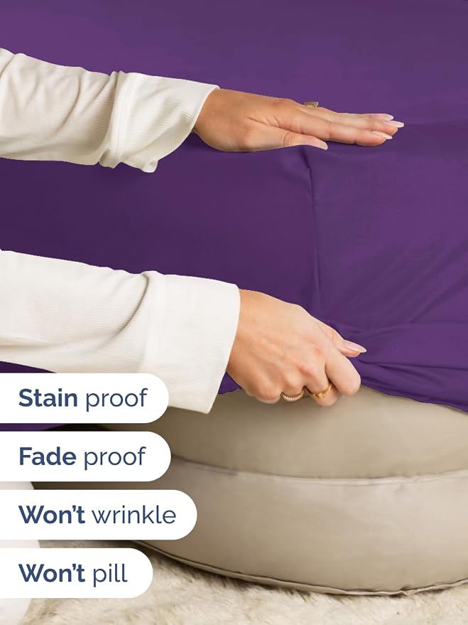 Extra Deep Cal King Fitted Sheet - Single Fitted Sheet Only - Purple | Easily Fits 18 inch to 24 inch Mattress, Soft, Wrinkle Free, Breathable & Comfy, Extra Deep Pockets Hotel Luxury Fitted Sheet
