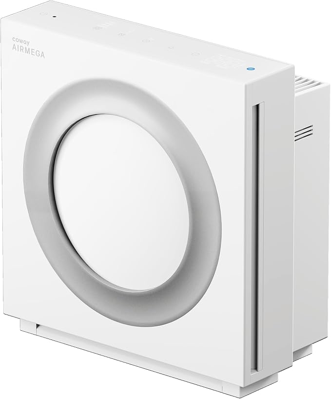 COWAY Airmega Mighty2 Air Purifier, Next Gen of AP-1512HH, for Large Room & Home Cleans up to 1,800 ft², IEST certified HEPA and Active Carbon for Allergies, Smoke, Dust, Pets & Mold, AP-1512N(W)