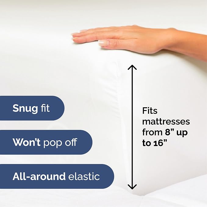 Queen Size 4 Piece Sheet Set - Ultra Soft & Cooling Sheets - Antique White | Fits 8 Inch to 16 inch Mattress, Wrinkle Free & Fade Resistant with Deep Pockets, Breathable, Comfy Hotel Luxury Bedding
