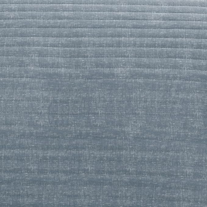 Merit Linens 3 Piece Quilt Set - Super Soft - Lightweight - All Season Quilted Coverlet - Timeless Patterns - Full/Queen Light Blue