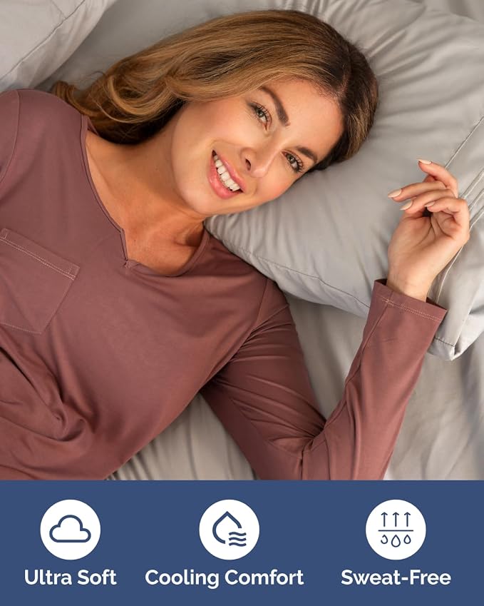 2 Pack Extra Deep Cal King Fitted Sheets with Deep Pockets - Light Grey | Hotel Luxury Bottom Fitted Sheets Only, Soft, Fade & Wrinkle Free, Breathable & Comfy, All Around Elastic Fitted Sheets