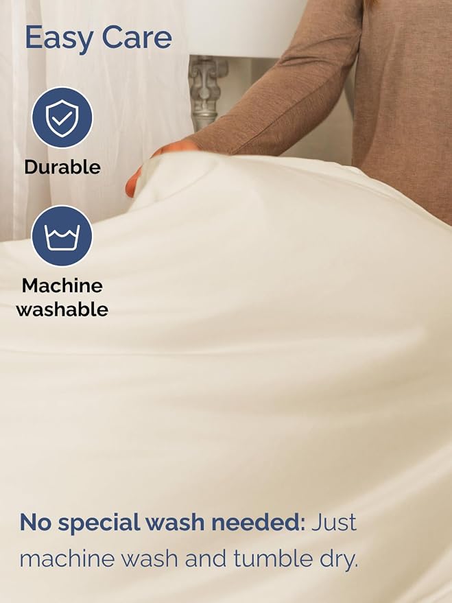 Extra Deep Queen Sheet Set - 4 Piece Breathable Cooling Sheets - Off White | Easily Fits 18 to 24 inch Mattress - Ultra Soft, Wrinkle & Fade Free with Extra Deep Pockets - Comfy Hotel Luxury Bedding