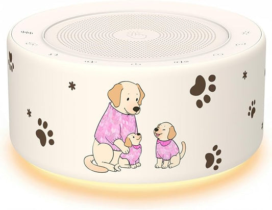 Kipcush White Noise Machine for Baby & Adults, Sleep Sound Machine with 30 Soothing Sounds, 8-Color Night Light, Memory Function, White Noise for Sleeping, Nursery, Office, Travel, Relaxation