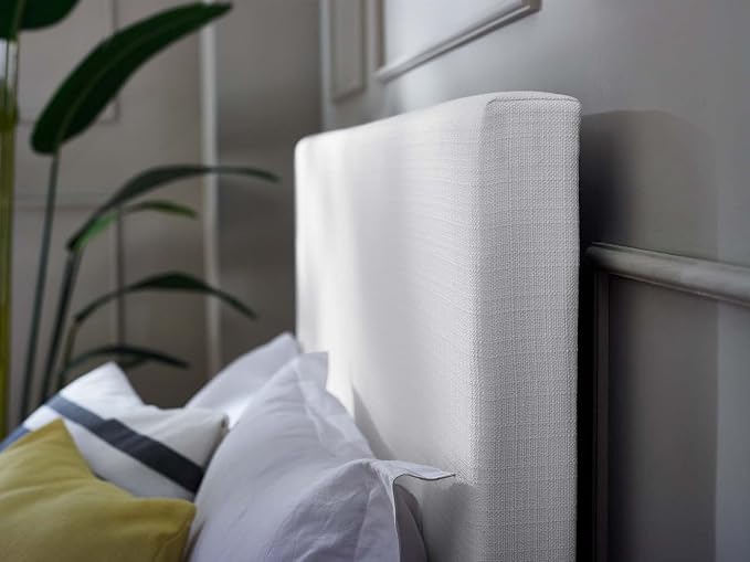 Modway Claire Linen Fabric Upholstered King and California King Headboard in White