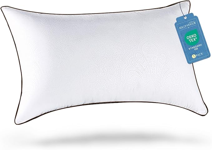 JOLLYVOGUE King Size Pillows for Sleeping, Cooling and Firm Single Bed Pillow with Oeko-Tex Certified Down Alternative Filling for Side, Back, and Stomach Sleepers, Hotel Collection