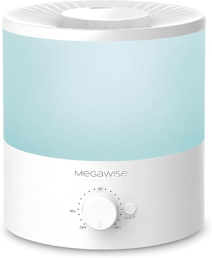 MegaWise Ultrasonic Cool Mist Humidifier SK7620-1.5L Capacity, Whisper-Quiet Operation, Adjustable Mist Output, Auto Shut-Off - Ideal for Home, Office, Baby Room, and Bedroom (Pack of 12)