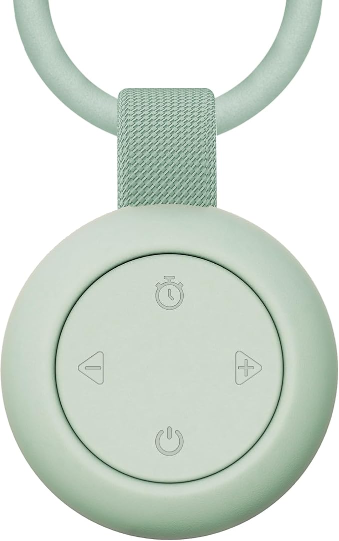 Portable Baby Sound Machine & Essentials for Babies & Kids-Mint | White Noise Machine[Timer Function][20 Soothing Sounds][15 Hours Battery Life]Travel,Registry,Gifts,Clips on Baby Stroller