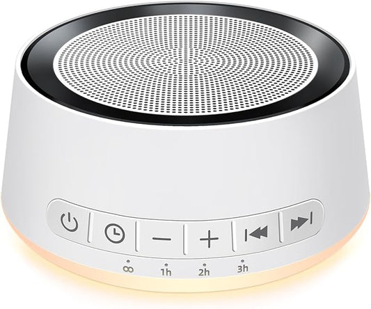 Sound Machine Night Light White Noise Machine with 30 Soothing Sounds 12 Colors Night Light Sleep Machine for Baby Kids Adults Brown Pink Nosie Machine with 32 Volume Levels for Office Home Travel