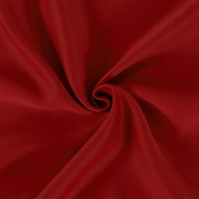 Red Blackout Curtains/52 x 63 Inch/Set of 2 Panels Room Darkening Curtains Thermal Insulated Living Room Curtains