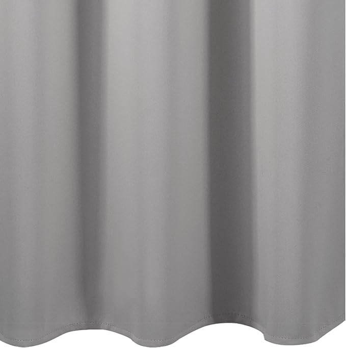 Blackout Curtains 38 x 84 inch/Light Grey Curtains Set of 2 Panels/Thermal Insulated Room Darkening Bedroom Curtains