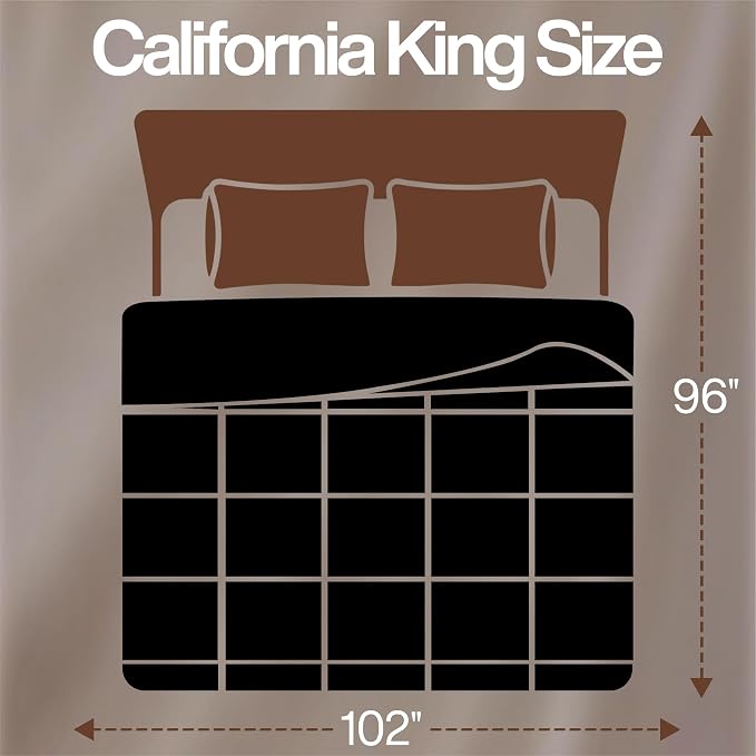 Utopia Bedding California King Comforter, Duvet Insert, Black, 96 x 102 in | Soft and Fluffy Down Alternative Bed Comforter, All Season, Breathable, Corner Tabs, Box Stitched, Durable, Machine Washable