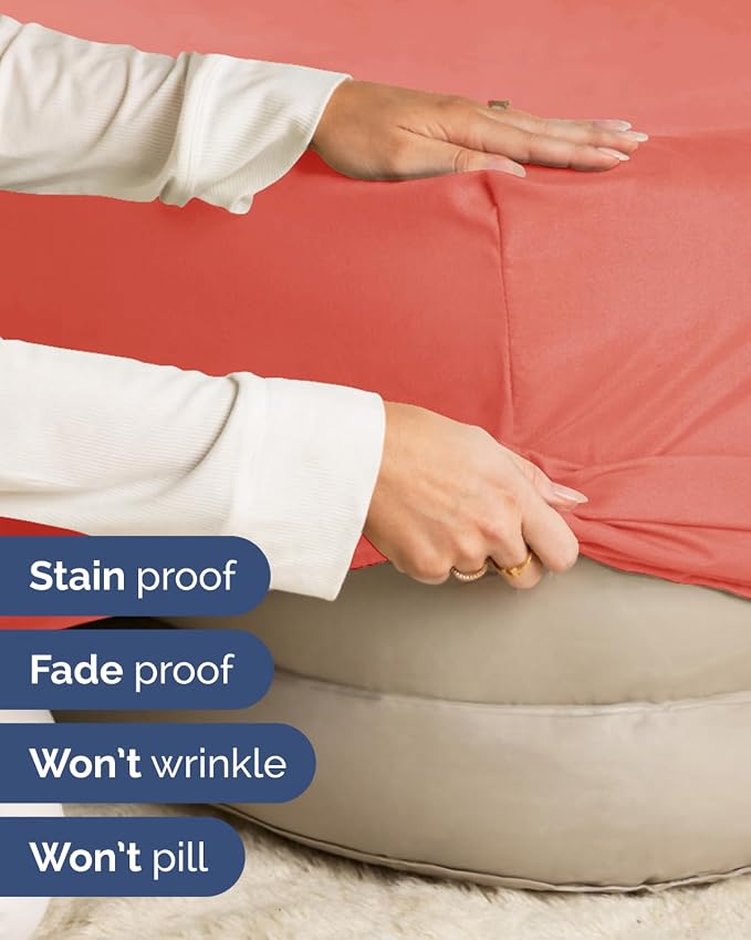 2 Pack Extra Deep King Fitted Sheets with Extra Deep Pockets - Coral | Hotel Luxury Bottom Fitted Sheets Only, Soft, Fade & Wrinkle Free, Breathable & Comfy, All Around Elastic Fitted Sheets