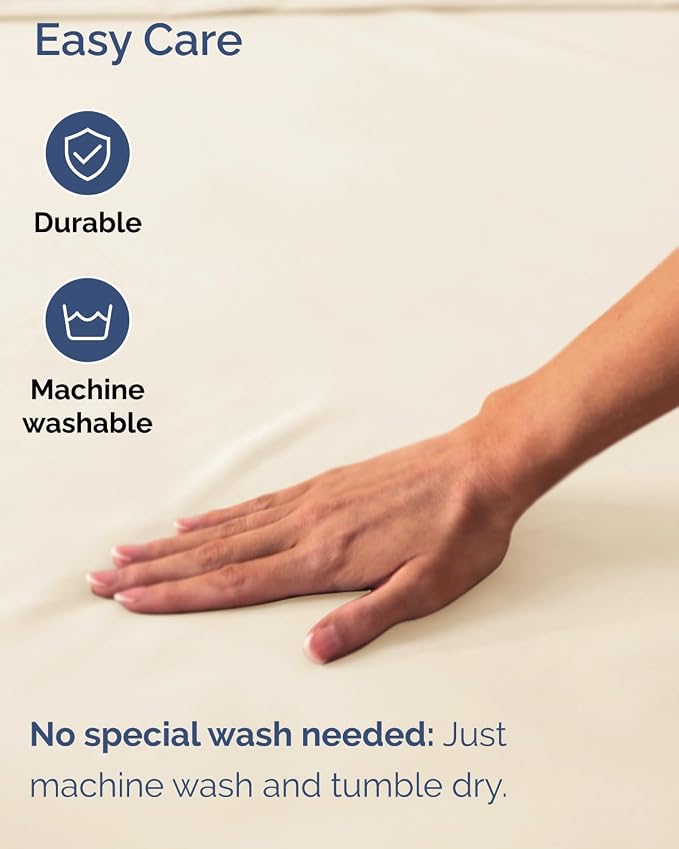 2 Pack Extra Deep King Fitted Sheets with Extra Deep Pockets - Off White | Hotel Luxury Bottom Fitted Sheets Only, Soft, Fade & Wrinkle Free, Breathable & Comfy, All Around Elastic Fitted Sheets