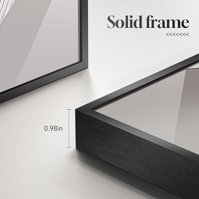 Large Framed Modern Luxury Wall Art for Living Room, 3 Piece 24x36 Inch | Black White Gold Art Prints , Crystal coating wall pictures, Contemporary pictures for bedroom dining room office hallway