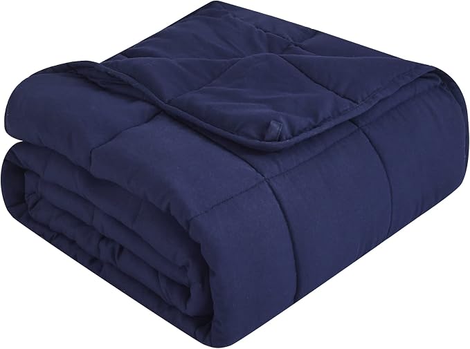 Weighted Blanket for Adults (20 lbs, 60" x 80") Queen Size Soft Cooling Heavy Blanket Sleeping, Apply to 190-210 lbs Body, Thick Breathable Blanket with Glass Bead, Easy Care