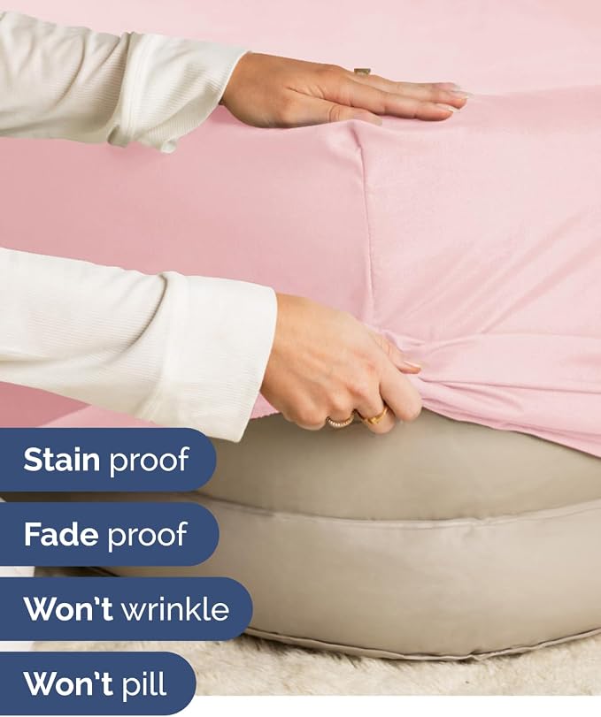 2 Pack Extra Deep Cal King Fitted Sheets with Deep Pockets - Baby Pink | Hotel Luxury Bottom Fitted Sheets Only, Soft, Fade & Wrinkle Free, Breathable & Comfy, All Around Elastic Fitted Sheets