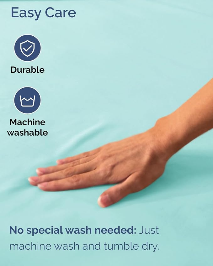 2 Pack Extra Deep King Fitted Sheets with Extra Deep Pockets - Spa Blue | Hotel Luxury Bottom Fitted Sheets Only, Soft, Fade & Wrinkle Free, Breathable & Comfy, All Around Elastic Fitted Sheets